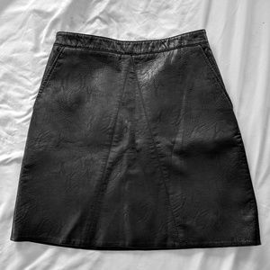 Zara Faux Leather Skirt